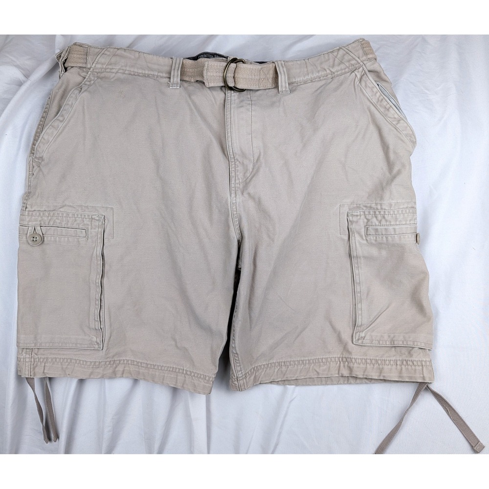 Counter Culture Mens Cargo Shorts 38 Military Style Heavy Cotton Utility Belted